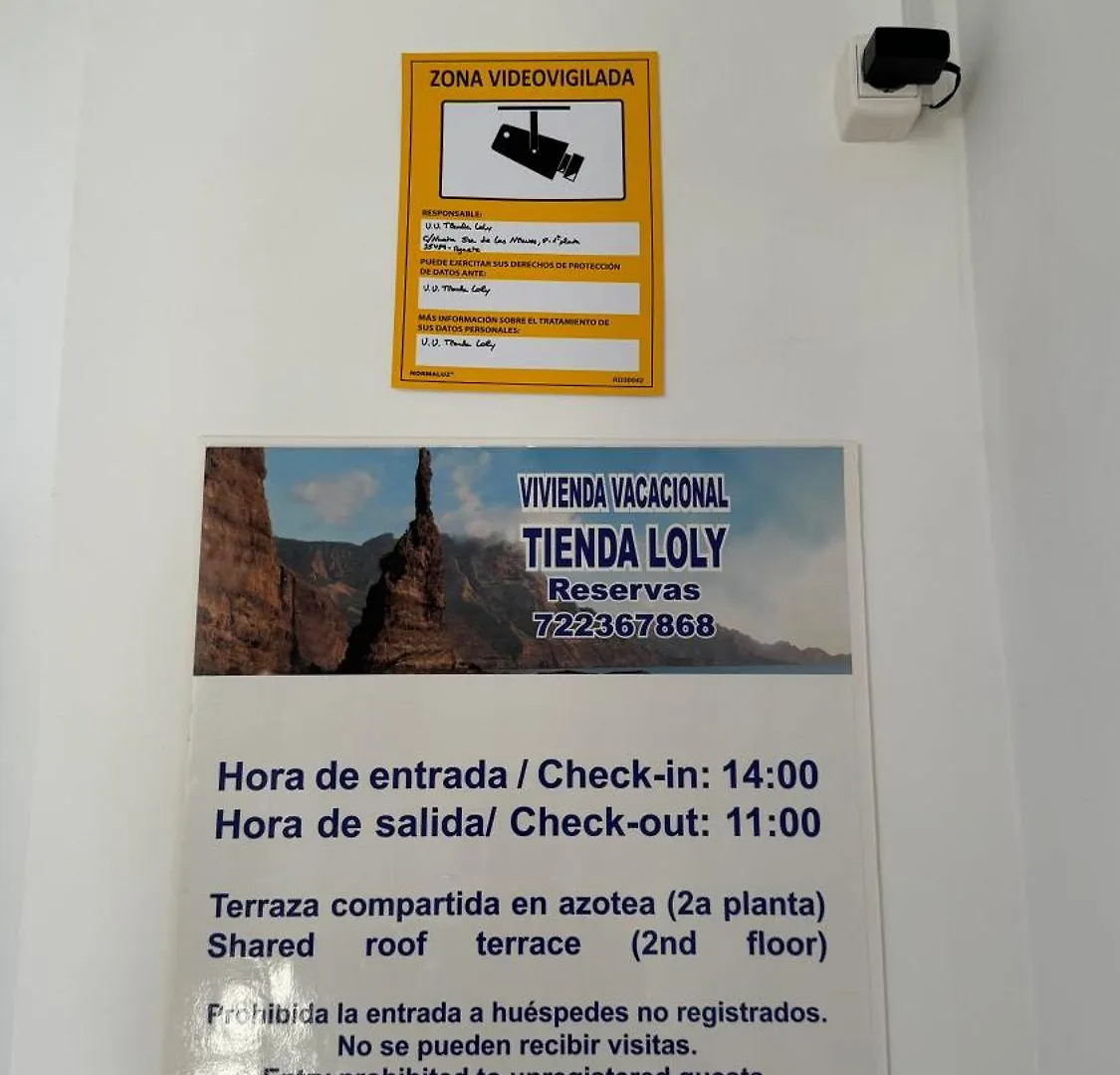 Vivienda Vacacional Tienda Loly Puerto de las Nieves Appartement
